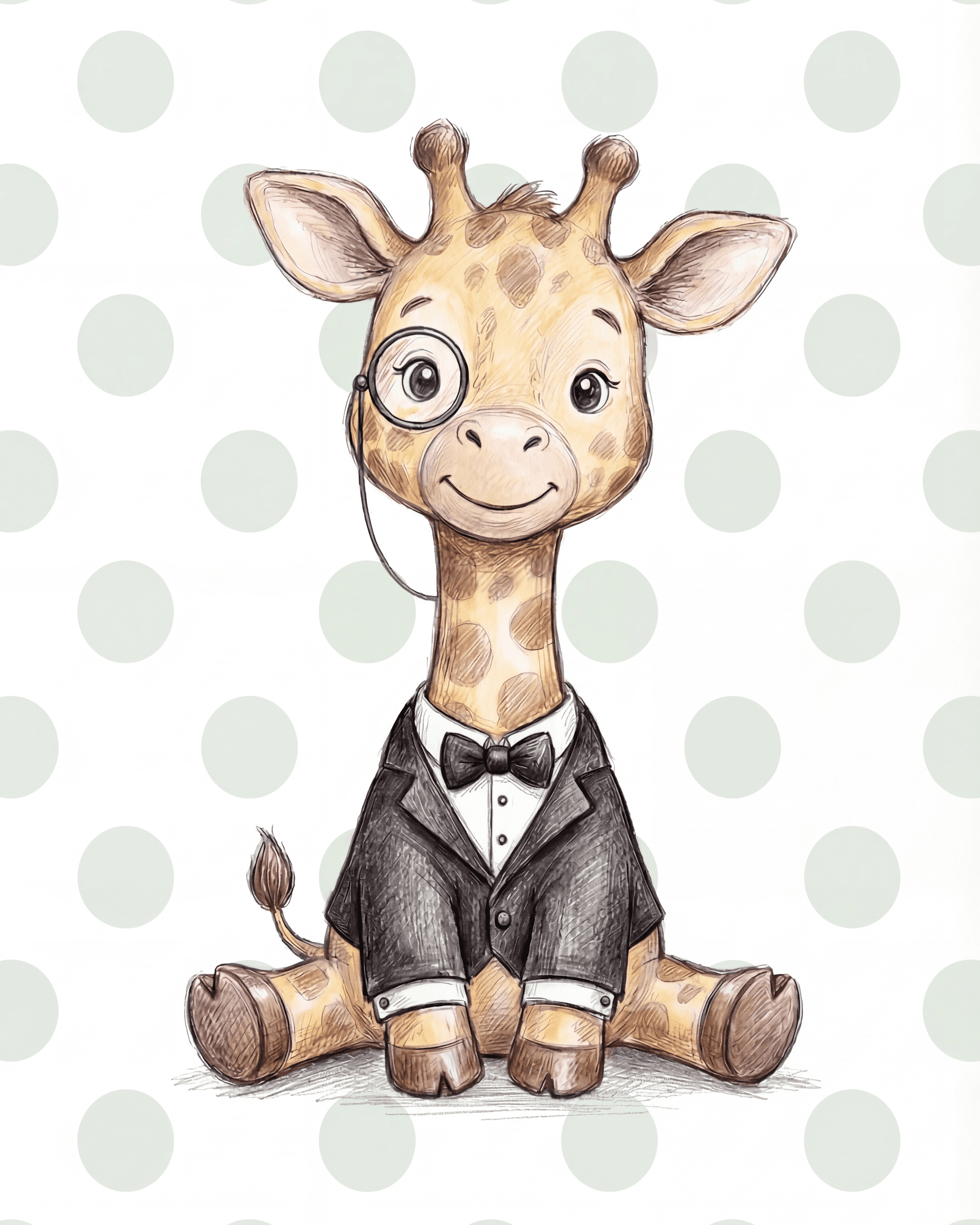 Nursery wall art example — boho art set